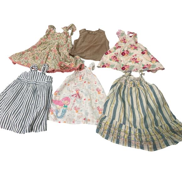 Toddler Girls bundle dresses 3T ruffle butts mudpie Gap Zara and more 6 items - Picture 1 of 7